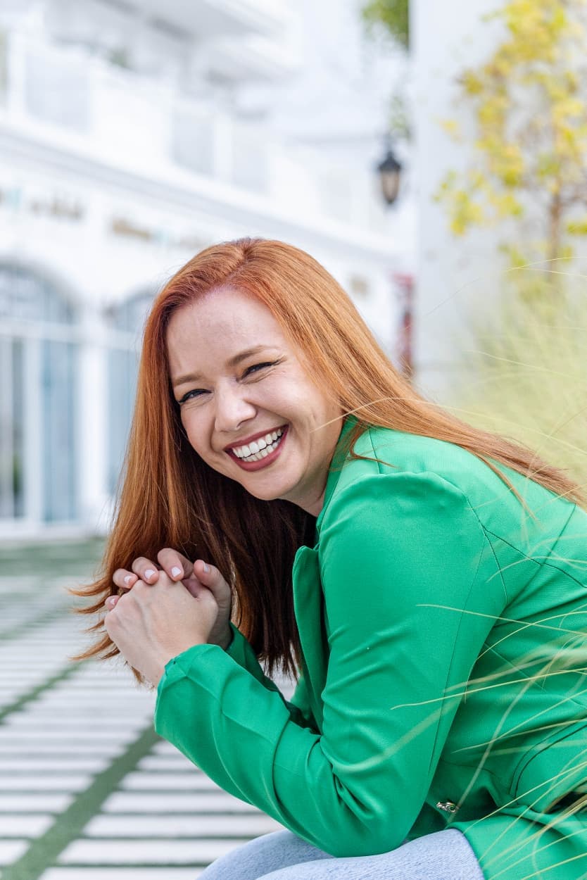 Elis welcoming clients into her calming wellness studio.